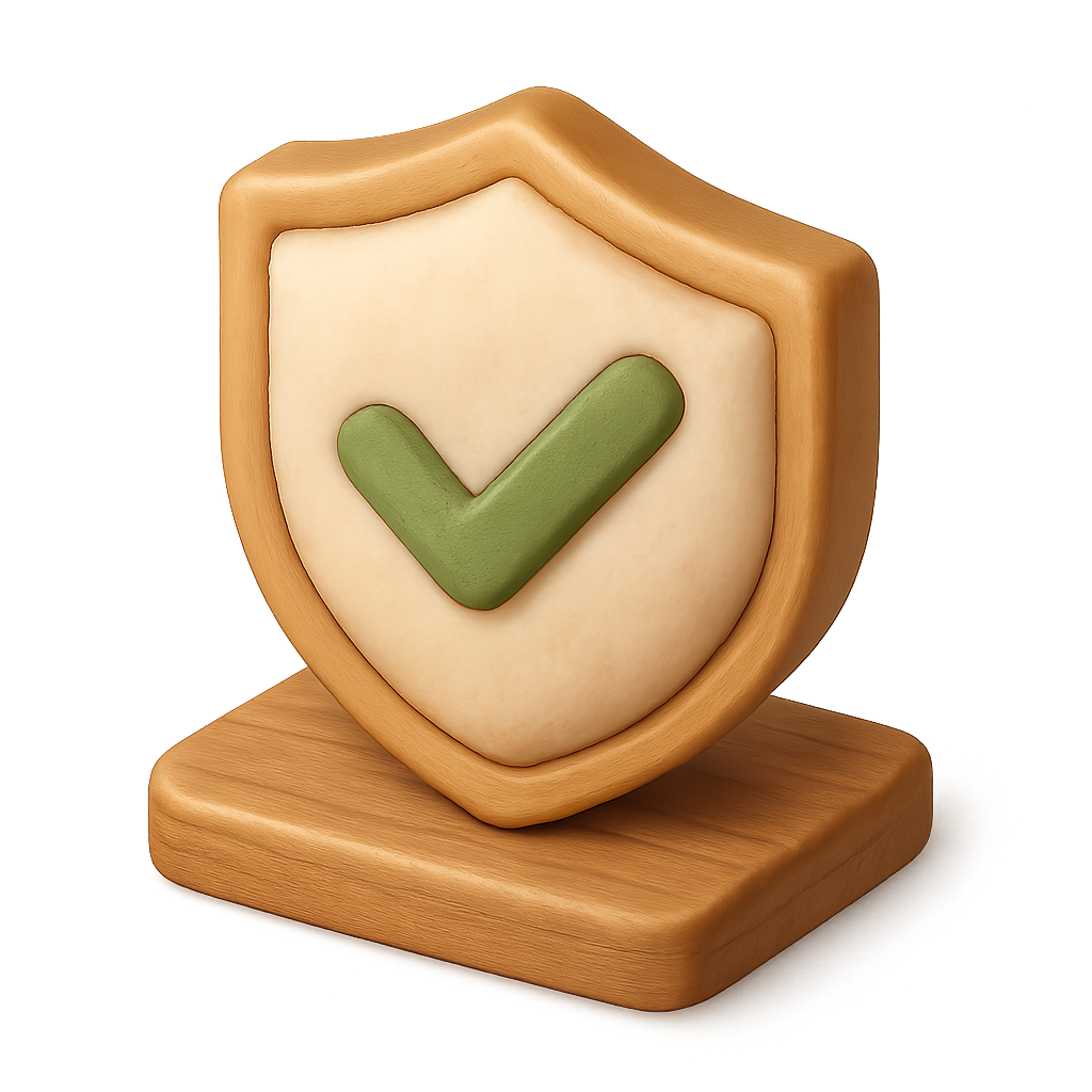 Shield with checkmark icon